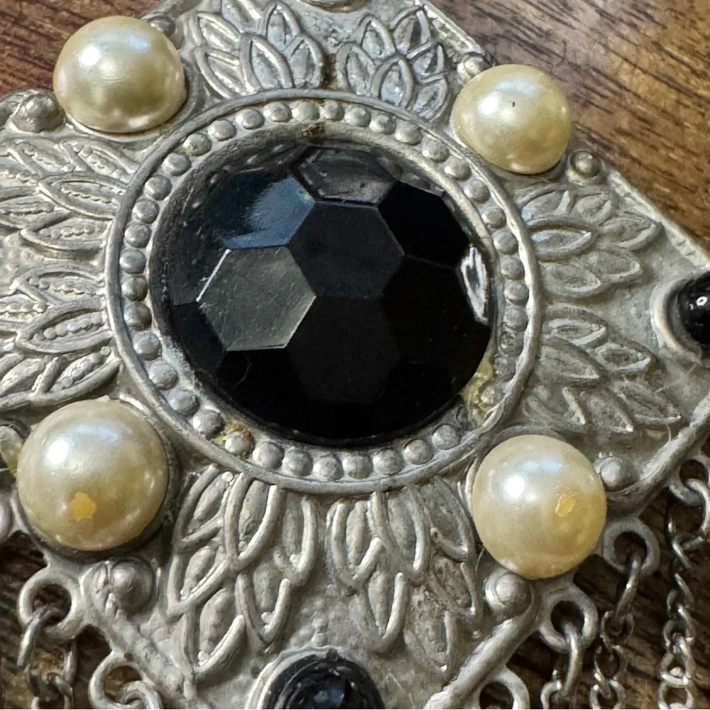 Vintage silver tone